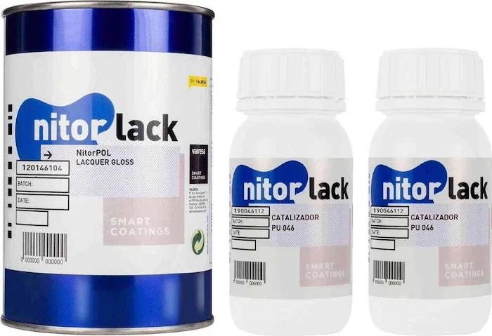 Nitorlack Clear Gloss Polyurethane 1L Can (includes catalyst)<br>