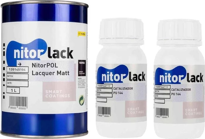 Nitorlack Clear Matte Polyurethane 1L Can (includes catalyst)<br>