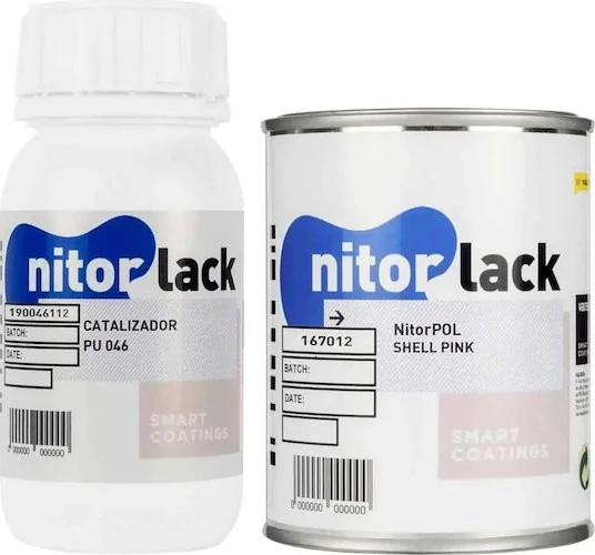 Nitorlack Shell Pink Polyurethane 500ml Can (includes catalyst)<br>