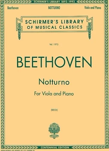 Notturno For Viola And Piano Centennial Edition