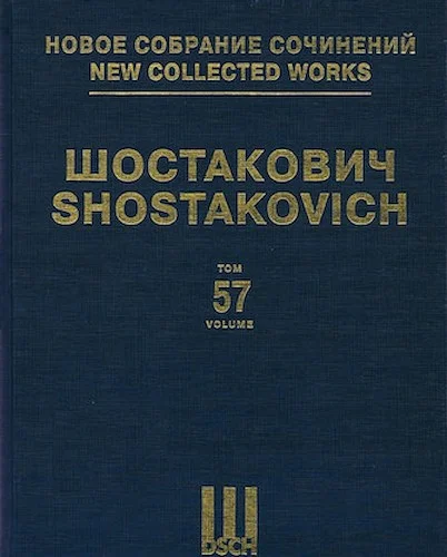 Orango Sans Op. - Unfinished Satirical Opera - New Collected Works of Dmitri Shostakovich - Volume 57