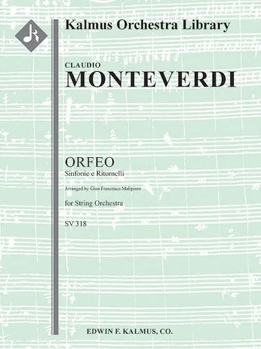 Orfeo, SV 318: Sinfonie e Ritornelli (Malipiero)<br>