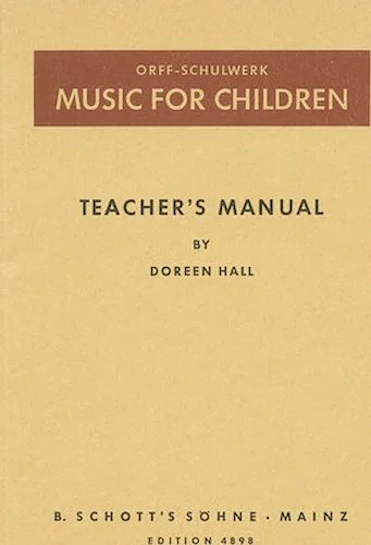 Orff-Schulwerk in Canada - Teacher's Manual