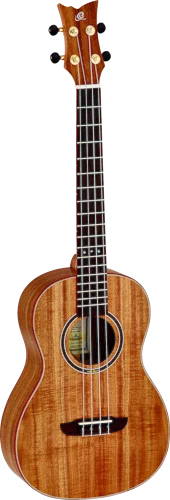 Ortega Guitars RUACA-BA Acacia Series Baritone Ukulele Solid Acacia Top & Back, Padouk Binding with Free Deluxe Gig Bag