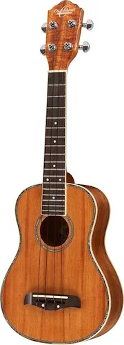 Oscar Schmidt OU5-R Concert Ukulele W/Pre Amp. Natural Koa