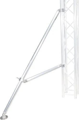 Outrigger Brace with Lower Support Bar and Hinged Rubber Feet