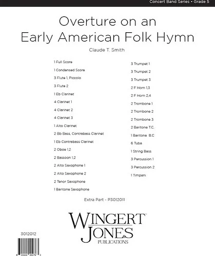 Overture On An Early American Folk Hymn - Full Score