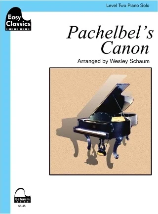 Pachelbel's Canon: Schaum Easy Classics Level 2 Piano Solo Sheet