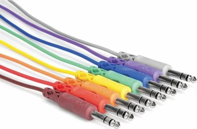 PATCH CABLE 1/4" TRS - SAME 1FT 8PC