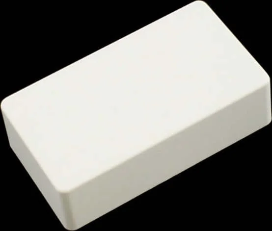 PC-0303 Plastic Humbucking Pickup Cover Set with No Holes<br>White