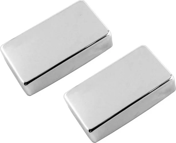 PC-0307 Humbucking Pickup Cover Set with No Holes<br>Chrome