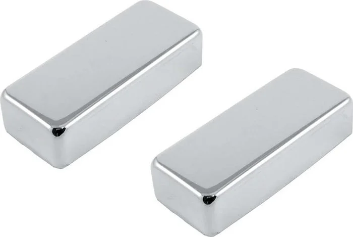 PC-0309 Mini Humbucking Pickup Cover Set No Holes<br>Chrome