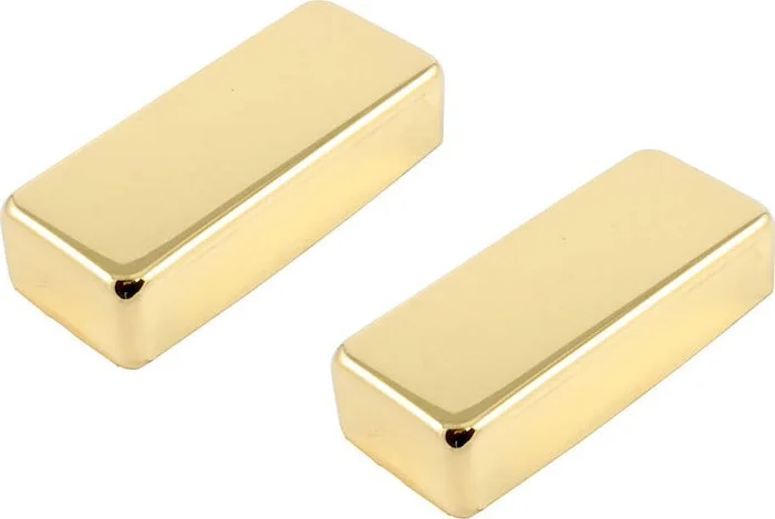 PC-0309 Mini Humbucking Pickup Cover Set No Holes<br>Gold