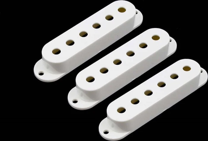 PC-0406 Set of 3 Plastic Pickup Covers for Stratocaster®<br>White