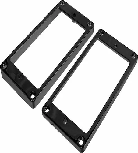 PC-0438 CURVED METAL HUMBUCKING RING SET<br>Black