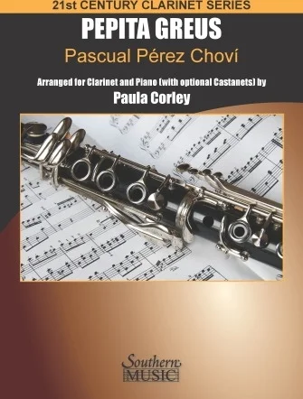 Pepita Greus: Pasadoble - for Clarinet and Piano (with optional Castanets)