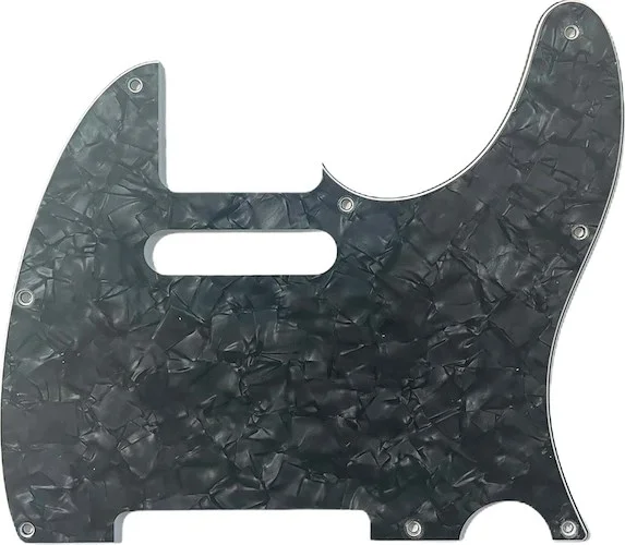 PG-0562 8-hole Pickguard for Telecaster®<br>Dark Black Pearloid 3-ply (DBP/B/W) .100, Standard