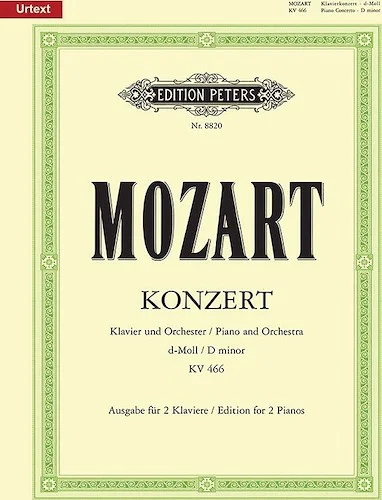Piano Concerto No. 20 in D minor K466 (Edition for 2 Pianos)<br>
