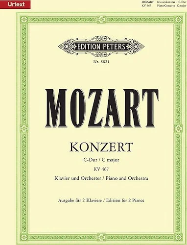 Piano Concerto No. 21 in C K467 (Edition for 2 Pianos)<br>Urtext, Cadenzas by Christian Zacharias