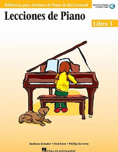 Piano Lessons Book 3 - Book/Online Audio - Spanish Edition