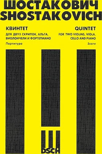Piano Quintet, Op. 57 Score & Parts - For 2 Violins, Viola, Cello & Piano