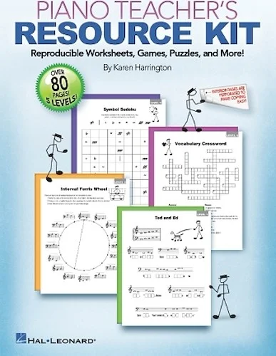 Piano Teacher's Resource Kit - Reproducible Worksheets, Games, Puzzles, and More!