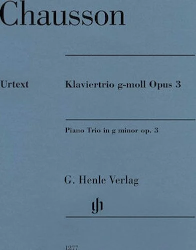 Piano Trio in G minor, Op. 3