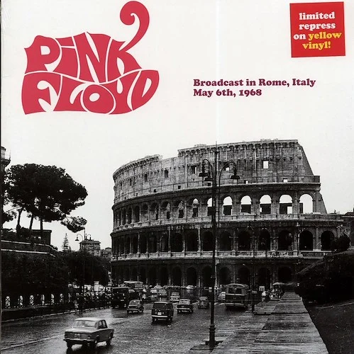 Pink Floyd - Broadcast In Rome, Italy, May 6th, 1968 (ltd. 500 copies made) (yellow vinyl)