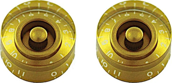 PK-0132 Set of 2 Speed Knobs that go to 11<br>Gold