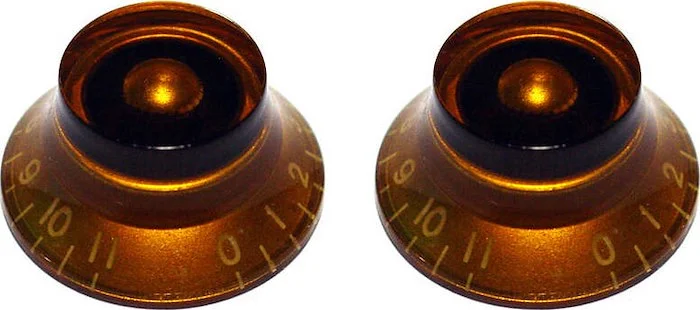 PK-0142 Set of 2 Bell Knobs that go to 11<br>Amber