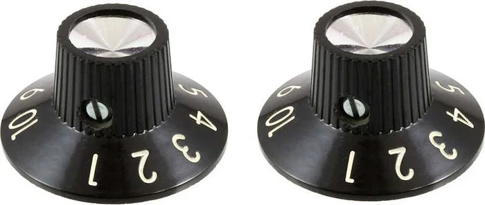 PK-0145-023 Set of 2 Black Amp Knobs<br>