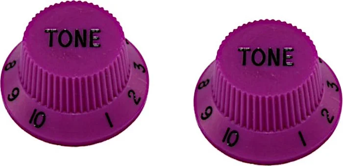 PK-0153 Set of 2 Plastic Tone Knobs for Stratocaster®<br>Purple, Pack of 2