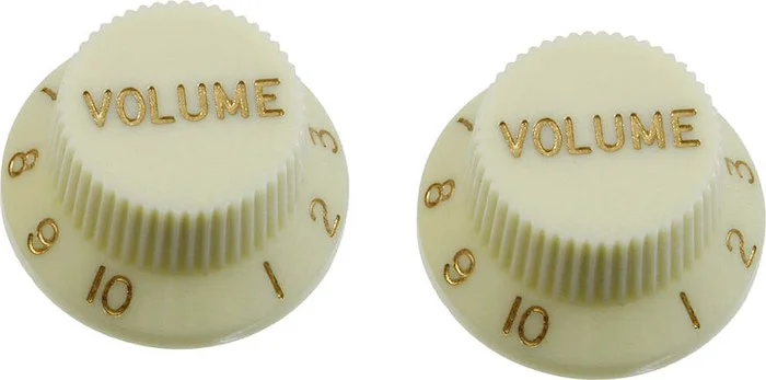 PK-0154 Set of 2 Plastic Volume Knobs for Stratocaster®<br>Mint Green, Pack of 2