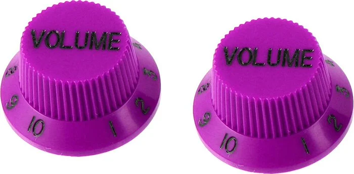 PK-0154 Set of 2 Plastic Volume Knobs for Stratocaster®<br>Purple, Pack of 2