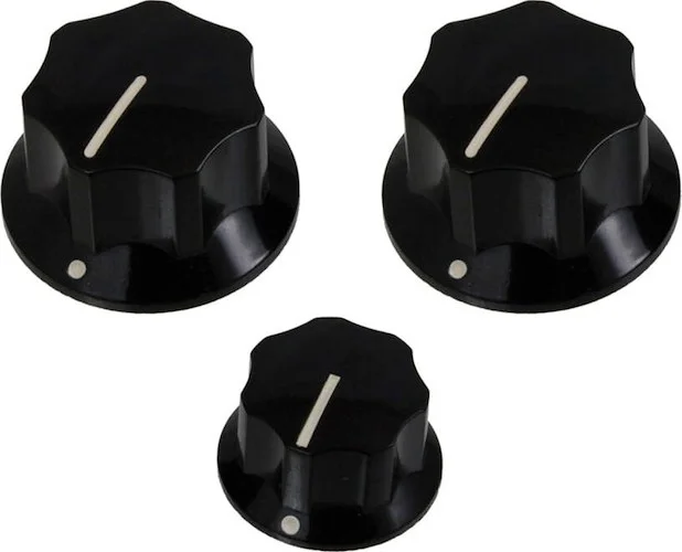 PK-0174 SET OF 3 KNOBS FOR JAZZ BASS®<br>Black