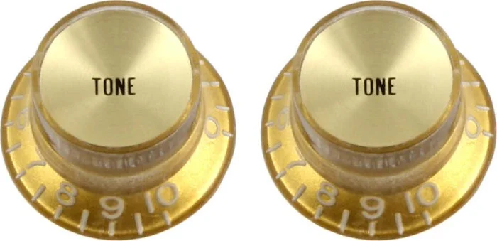 PK-0182 Set of 2 Tone Reflector Knobs<br>Gold with Gold, Pack of 2