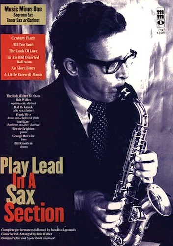 Play Lead in a Sax Section - Music Minus One Soprano Sax, Tenor Sax or Clarinet