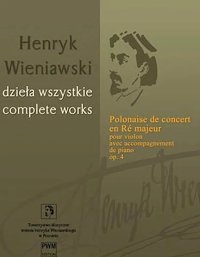 Polonaise de concert en Re majeur Op. 4