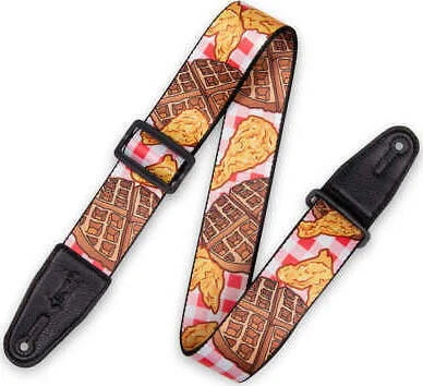 Polyester Guitar Strap Chicken and Waffles