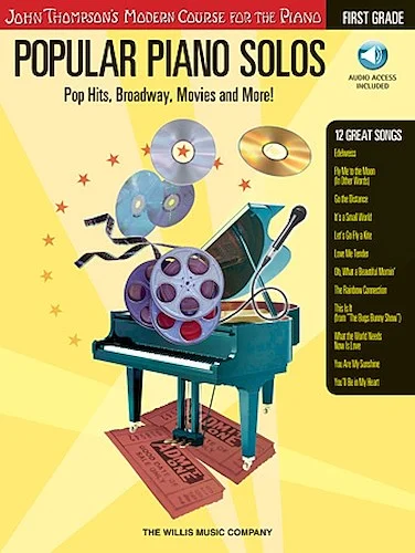 Popular Piano Solos - Grade 1 - Book/Online Audio - Pop Hits, Broadway, Movies and More!