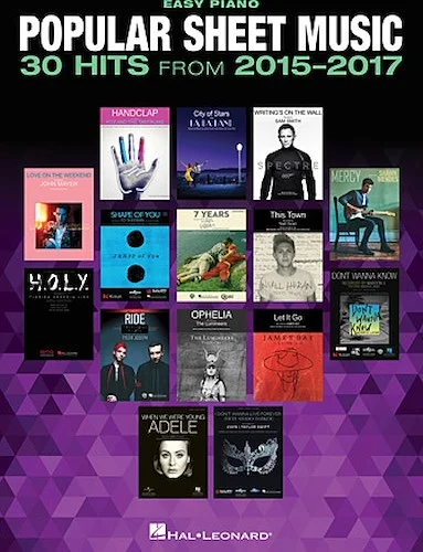 Popular Sheet Music - 30 Hits from 2015-2017