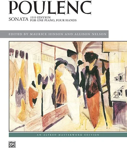 Poulenc: Sonata: 1919 Edition for One Piano, Four Hands