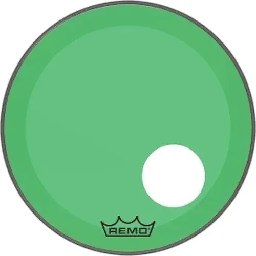 Powerstroke® P3 Colortone™ Green Bass Drumhead, 20", 5" Offset Hole