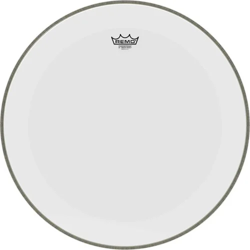 Powerstroke® P3 Smooth White™ No Stripe, Bass Drumhead, 22"