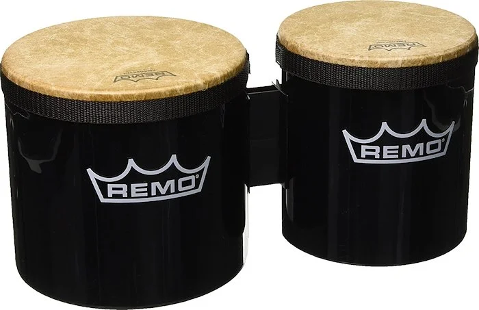 Pre-Tuned Bongo Drum - Black, 6"- 7"