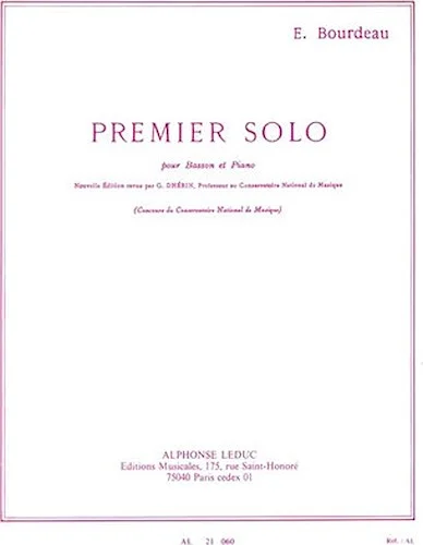 Premier Solo (bassoon And Piano)