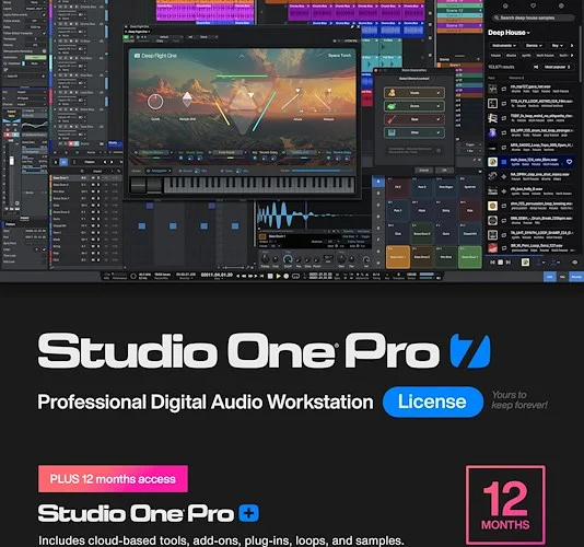 PreSonus Studio One Pro 7 w 12M Pro+	 (Download) <br>