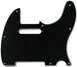Primo Pickguard for Telecaster, S-S Pickup Configuration<br>Black 3-Ply (B/W/B) .090