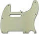 Primo Pickguard for Telecaster, S-S Pickup Configuration<br>Parchment 3-Ply (P/B/P) .090