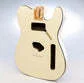 Primo Replacement Tele Body - Alabaster w/ Black Binding<br>